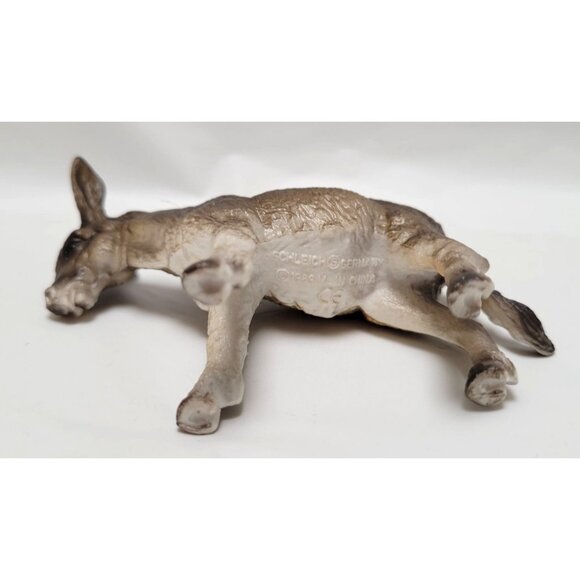 Vintage Schleich 1989 Handcrafted Realistic Resin Donkey Figurine Toy 13212 - Picture 7 of 7
